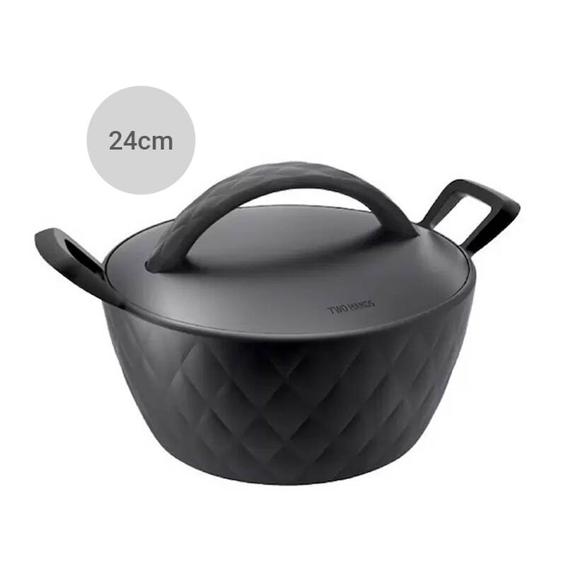 Nồi Lock&Lock Salon 2 Tay Cầm (Có Thể Sử Dụng Bếp Từ) - Màu Đen - 3 Kích Cỡ (18cm, 20cm, 24cm) - GTH3182-IH, GTH3202-IH, GTH3242-IH, GTH3244-IH image number null